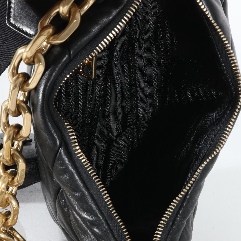 Prada Black System Nappa Patchwork Bag - image 8